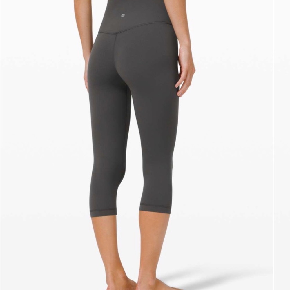 Lululemon Align High Rise Crop - Graphite Gray